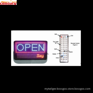 wholesale china factory price programmable open animated led sign